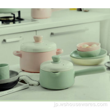 蓋付きの2つのハンドルLinest Ender Casserole Dish